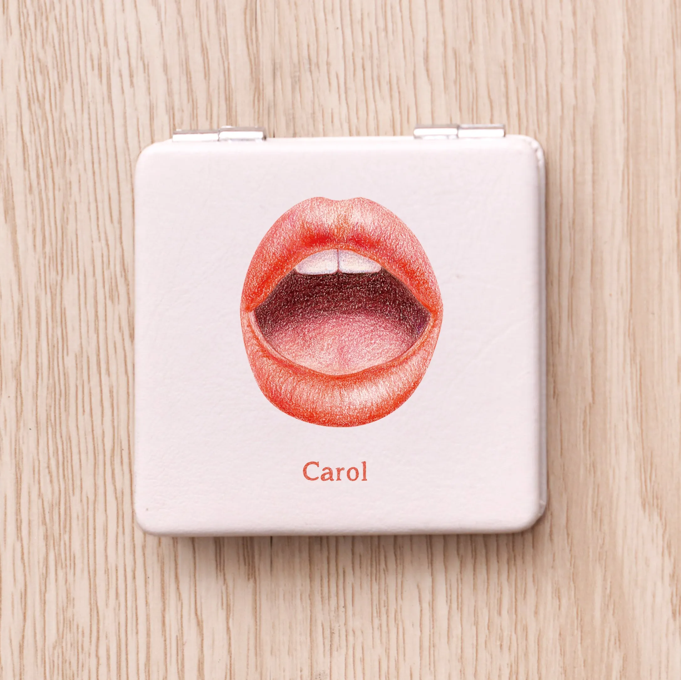 Lip Compact Mirror