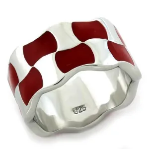 LOAS1125 Rhodium 925 Sterling Silver Ring