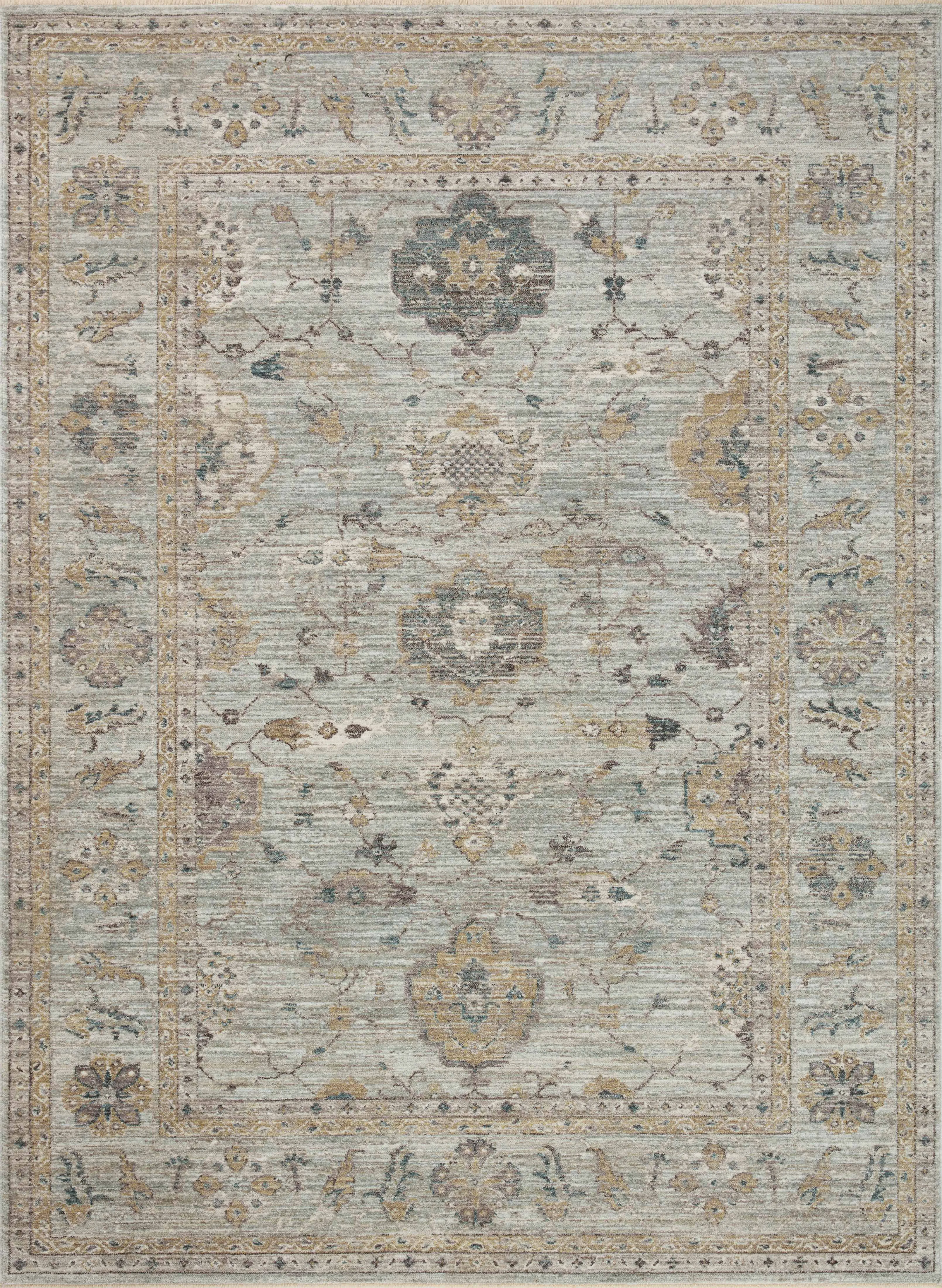 Loloi Millie Rug Collection - Sky / Gold - Magnolia Home by Joanna Gaines