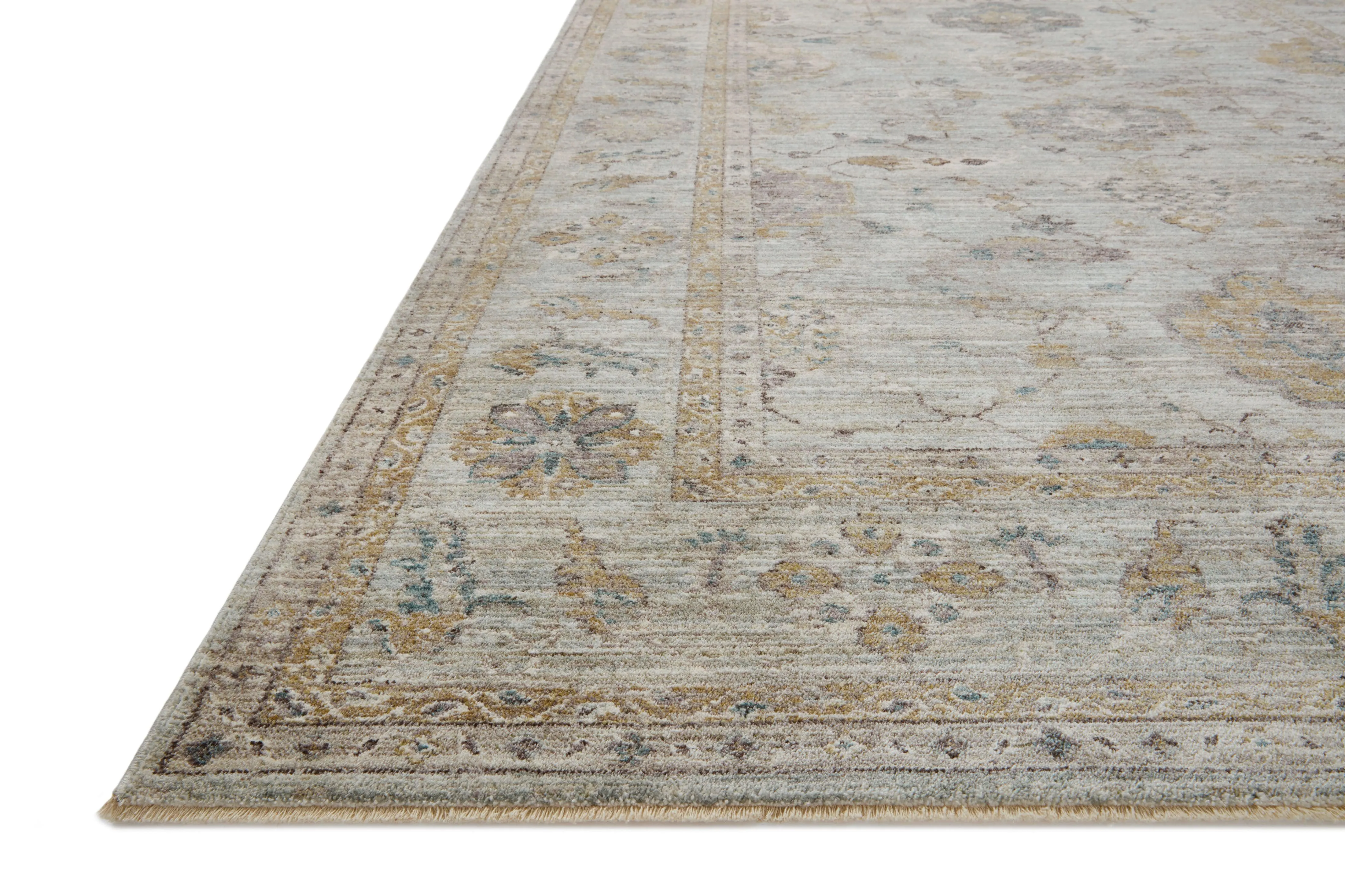Loloi Millie Rug Collection - Sky / Gold - Magnolia Home by Joanna Gaines