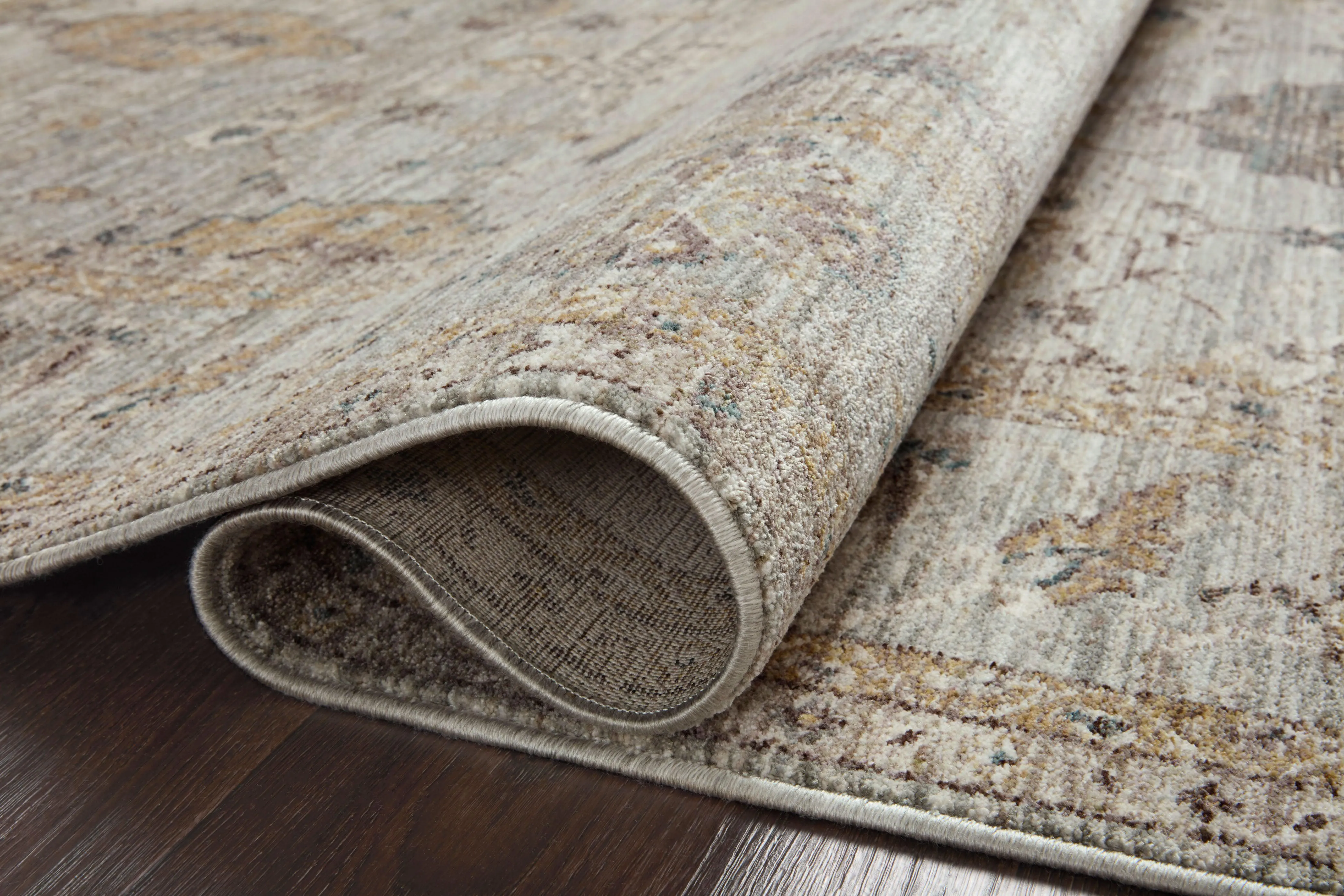 Loloi Millie Rug Collection - Sky / Gold - Magnolia Home by Joanna Gaines