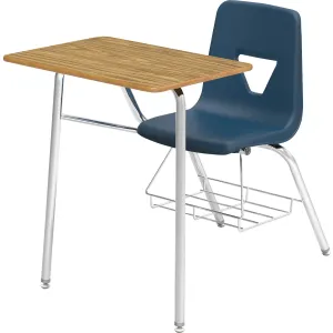 Lorell Rectangular Medium Oak Top Student Combo Desks