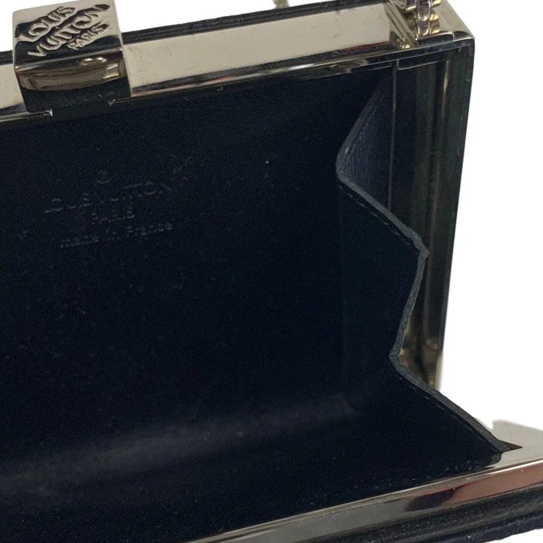 Louis Vuitton Black Monogram Satin Chain Bag