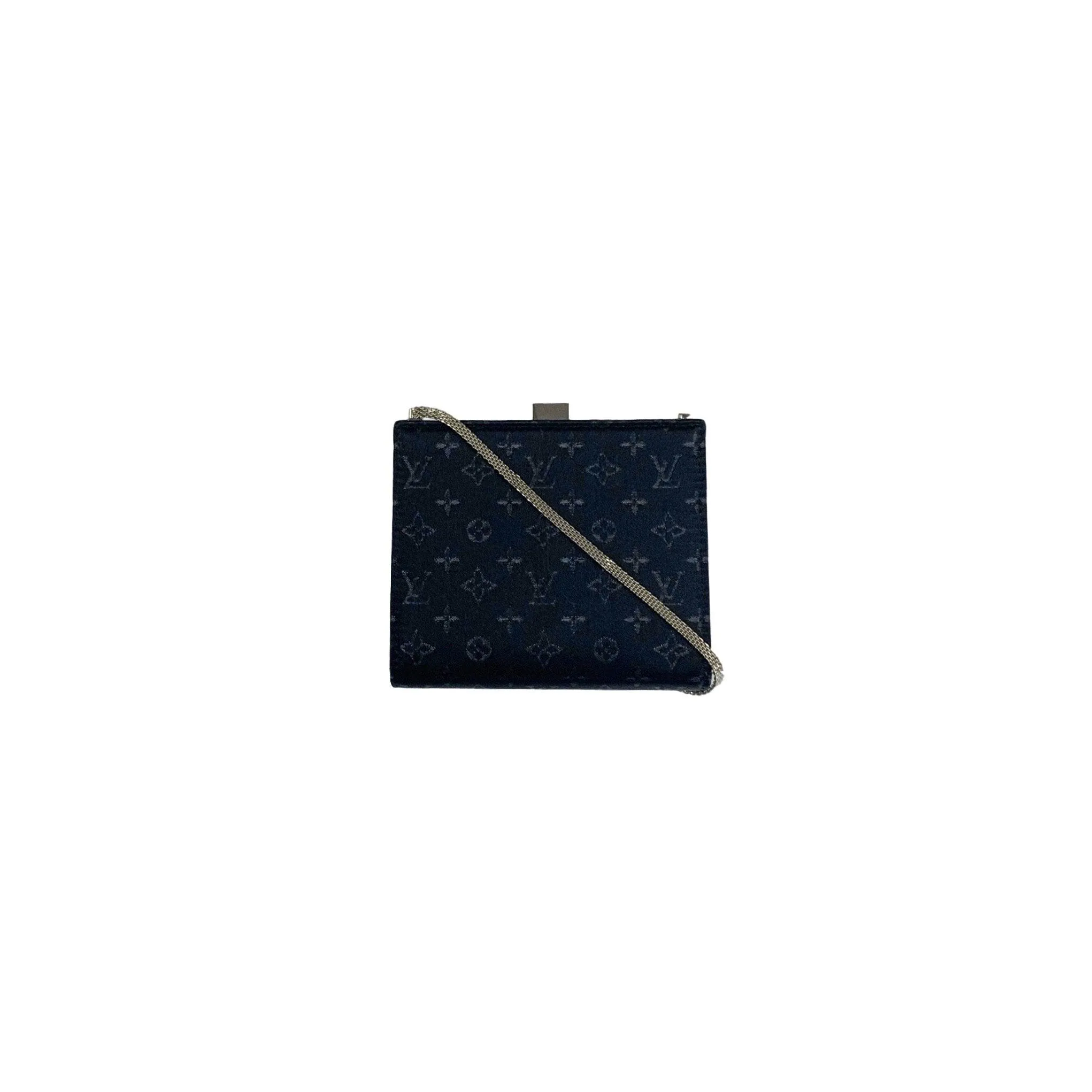 Louis Vuitton Black Monogram Satin Chain Bag