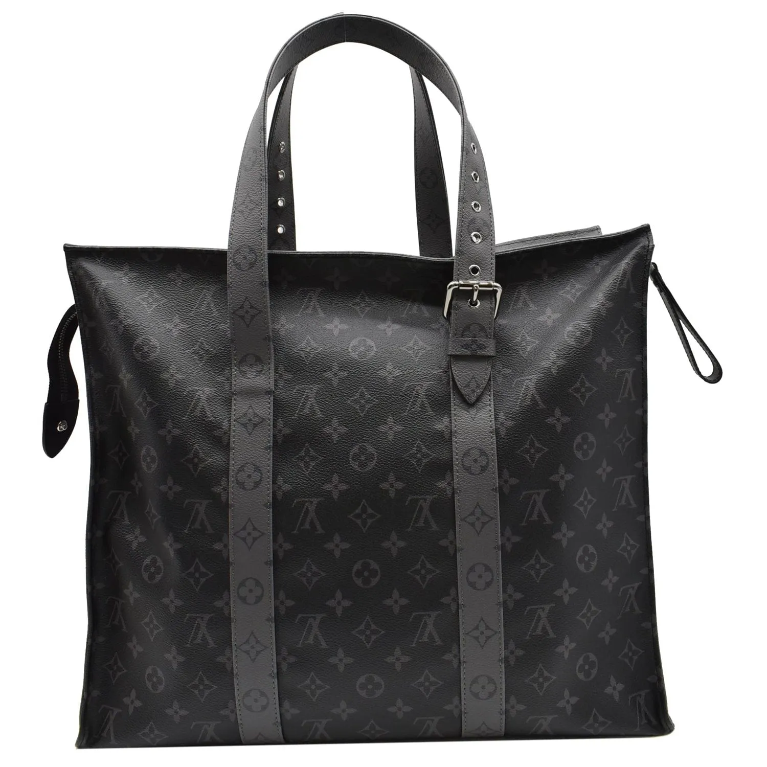 LOUIS VUITTON Cabas Zippe GM Monogram Eclipse Tote Bag Black