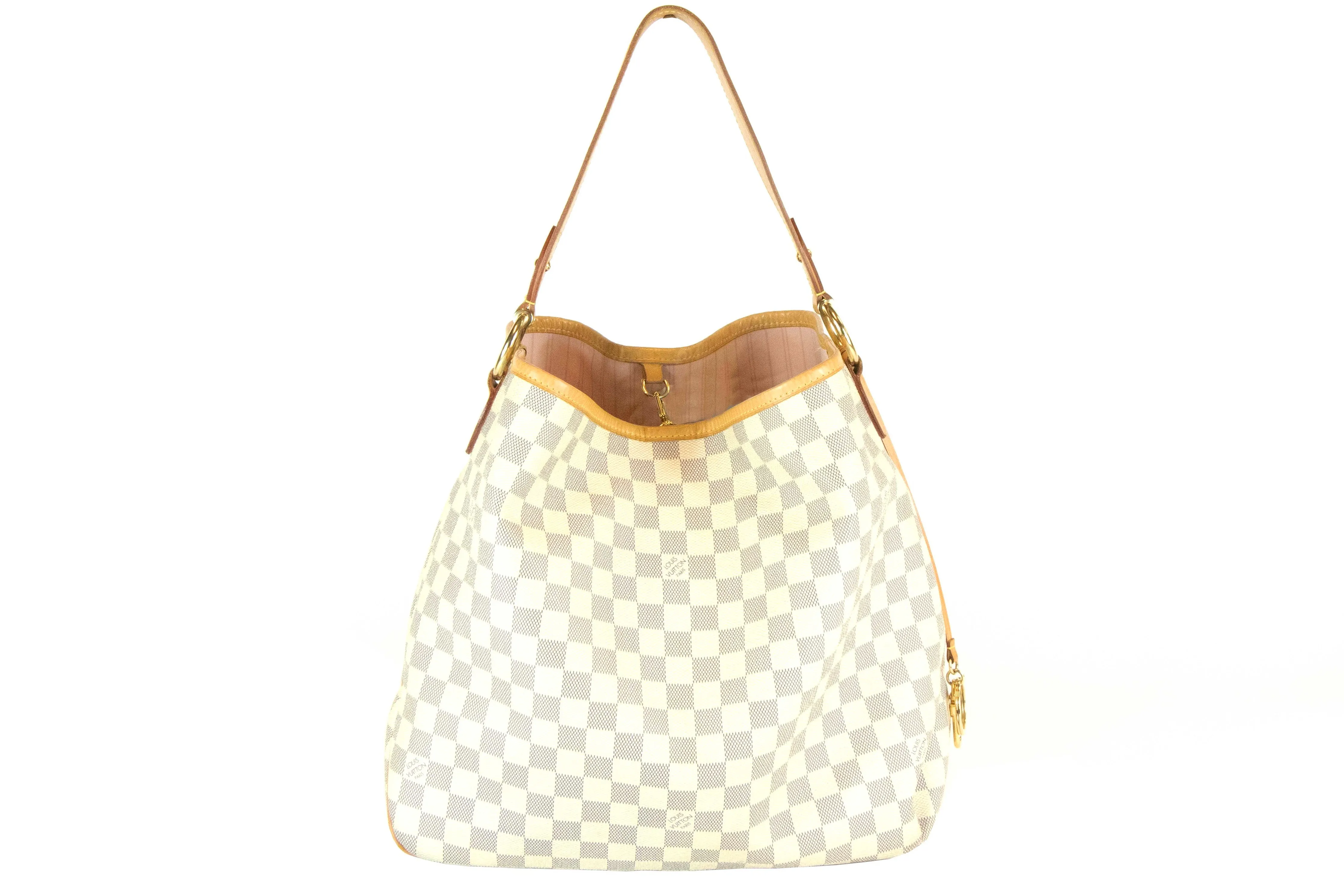 Louis Vuitton Damier Azur w/ Rose Ballerine Interior Delightful MM
