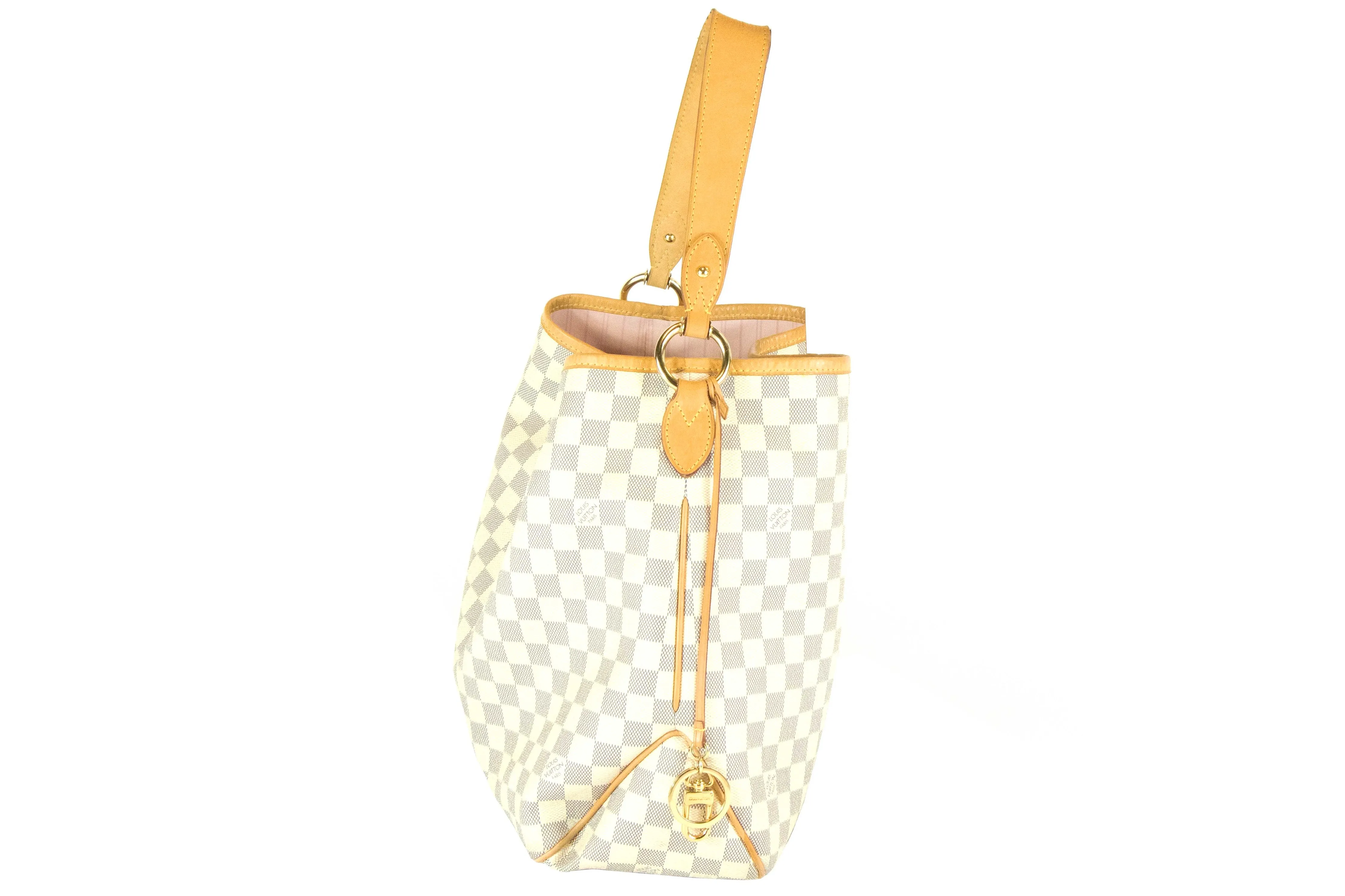 Louis Vuitton Damier Azur w/ Rose Ballerine Interior Delightful MM