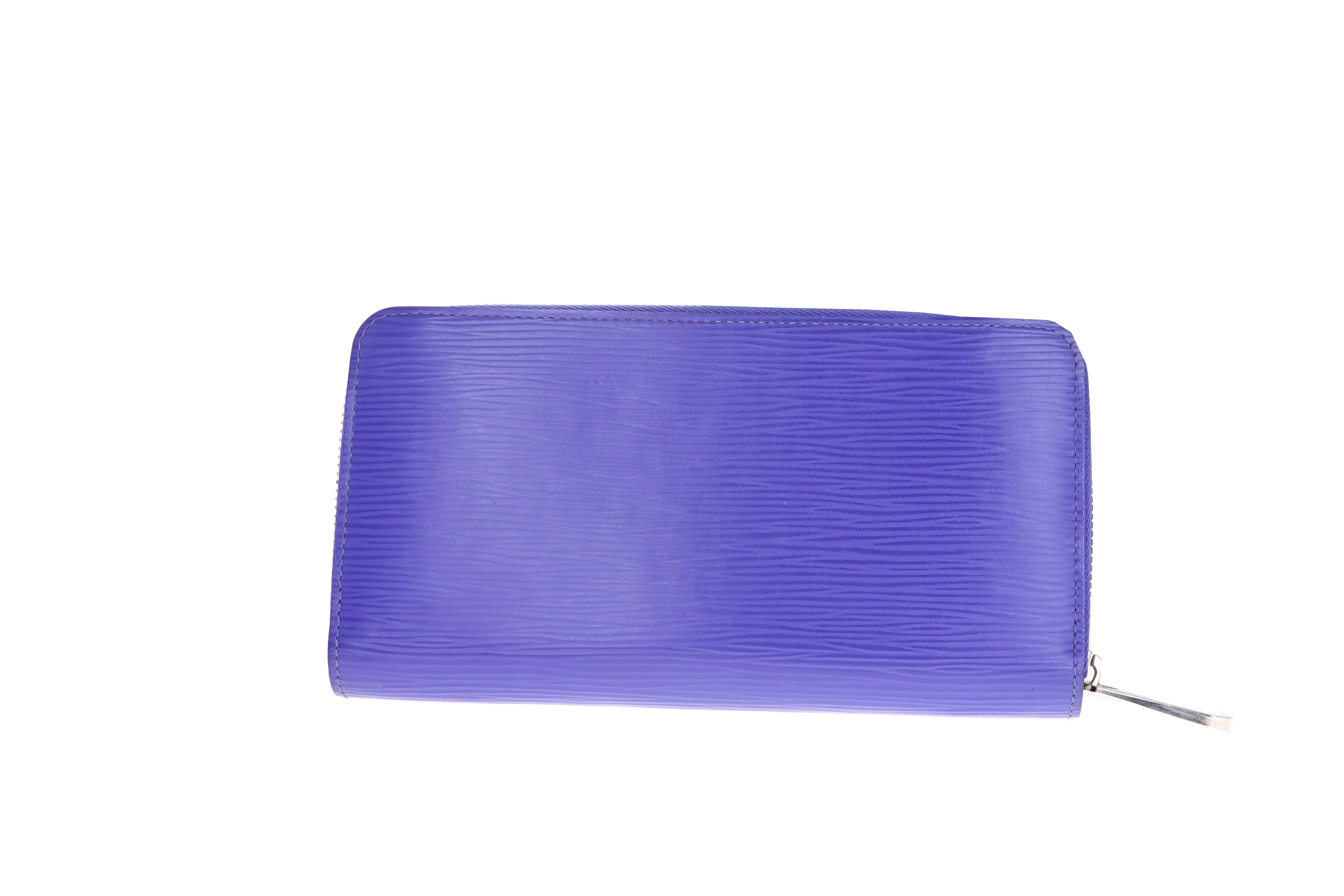 Louis Vuitton Epi Zippy Wallet Purple