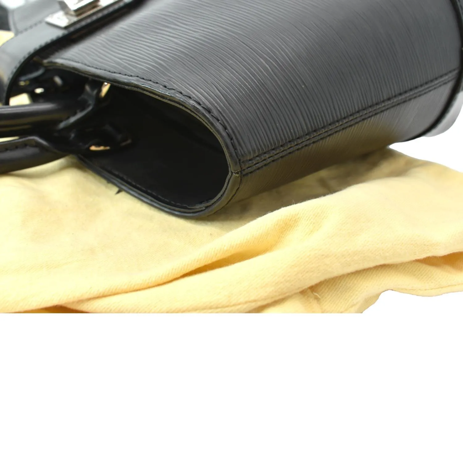 LOUIS VUITTON Mirabeau PM Epi Leather Tote Bag Black