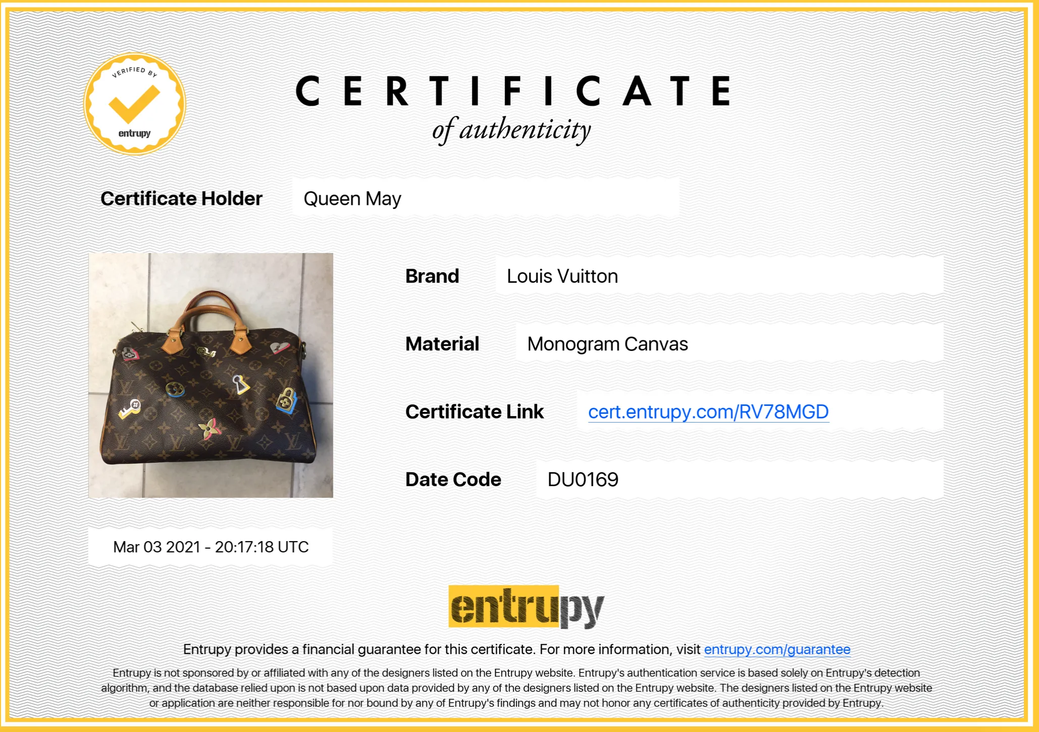 Louis Vuitton Monogram Love Lock Speedy Bandouliere 30 Limited Edition