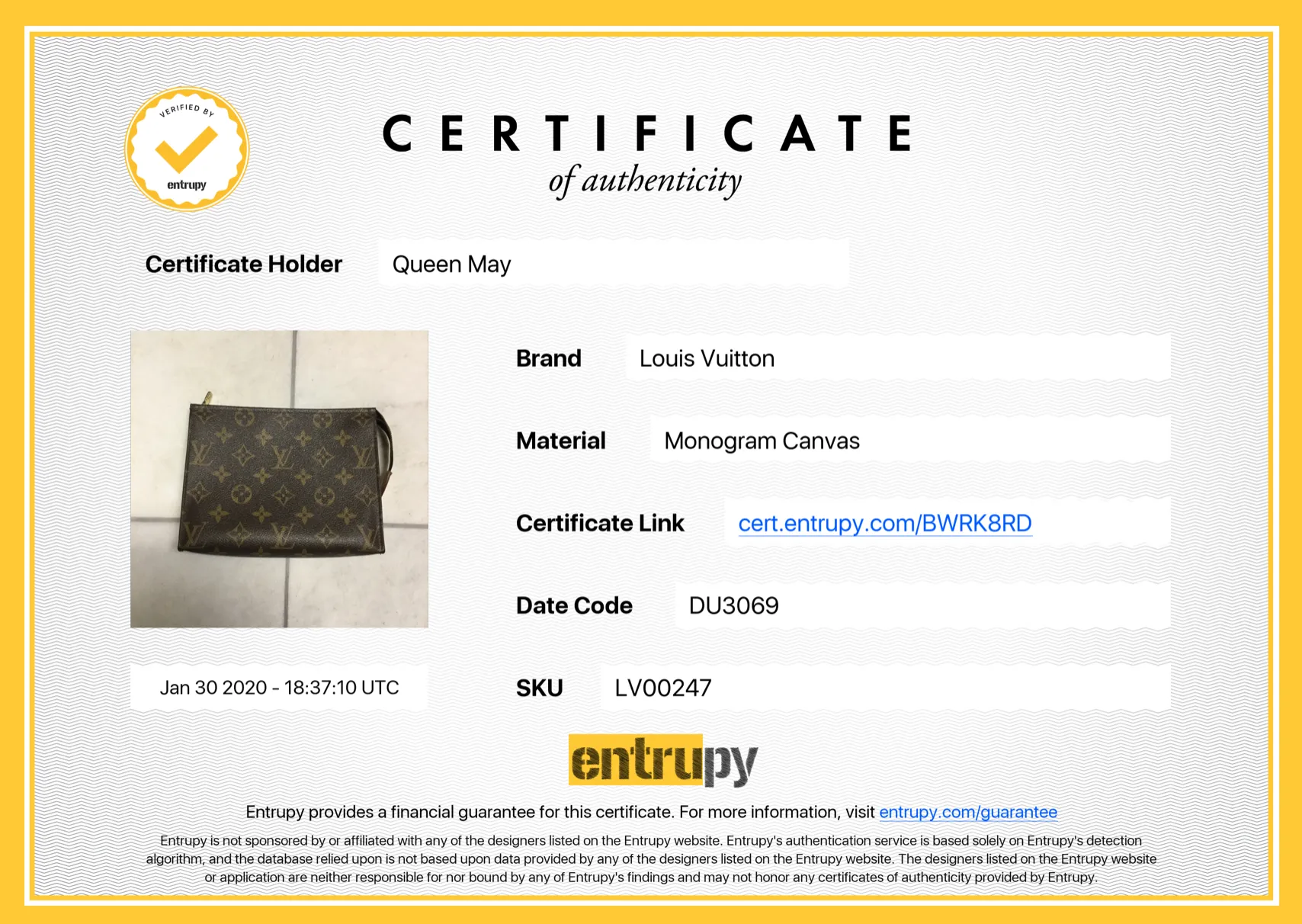 Louis Vuitton Monogram Toiletry Pouch 19