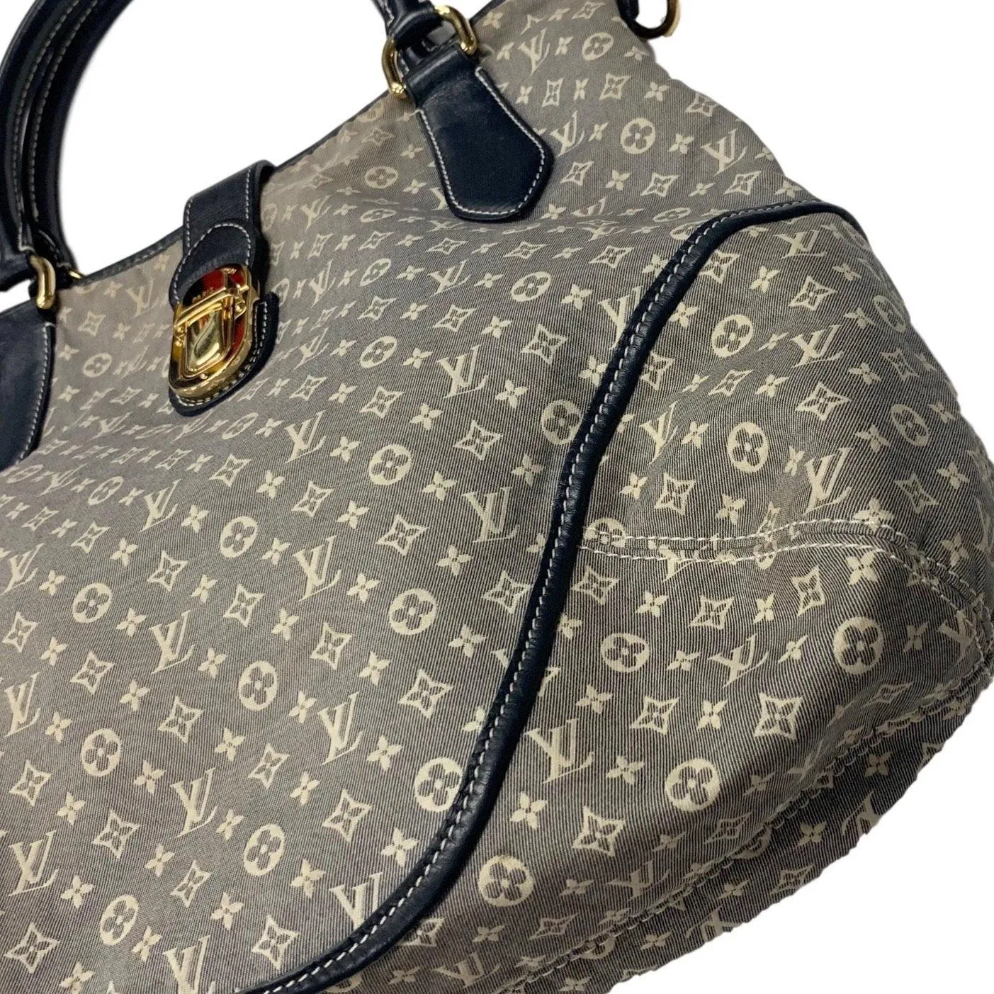 Louis Vuitton Navy Large Canvas Shoulder Bag