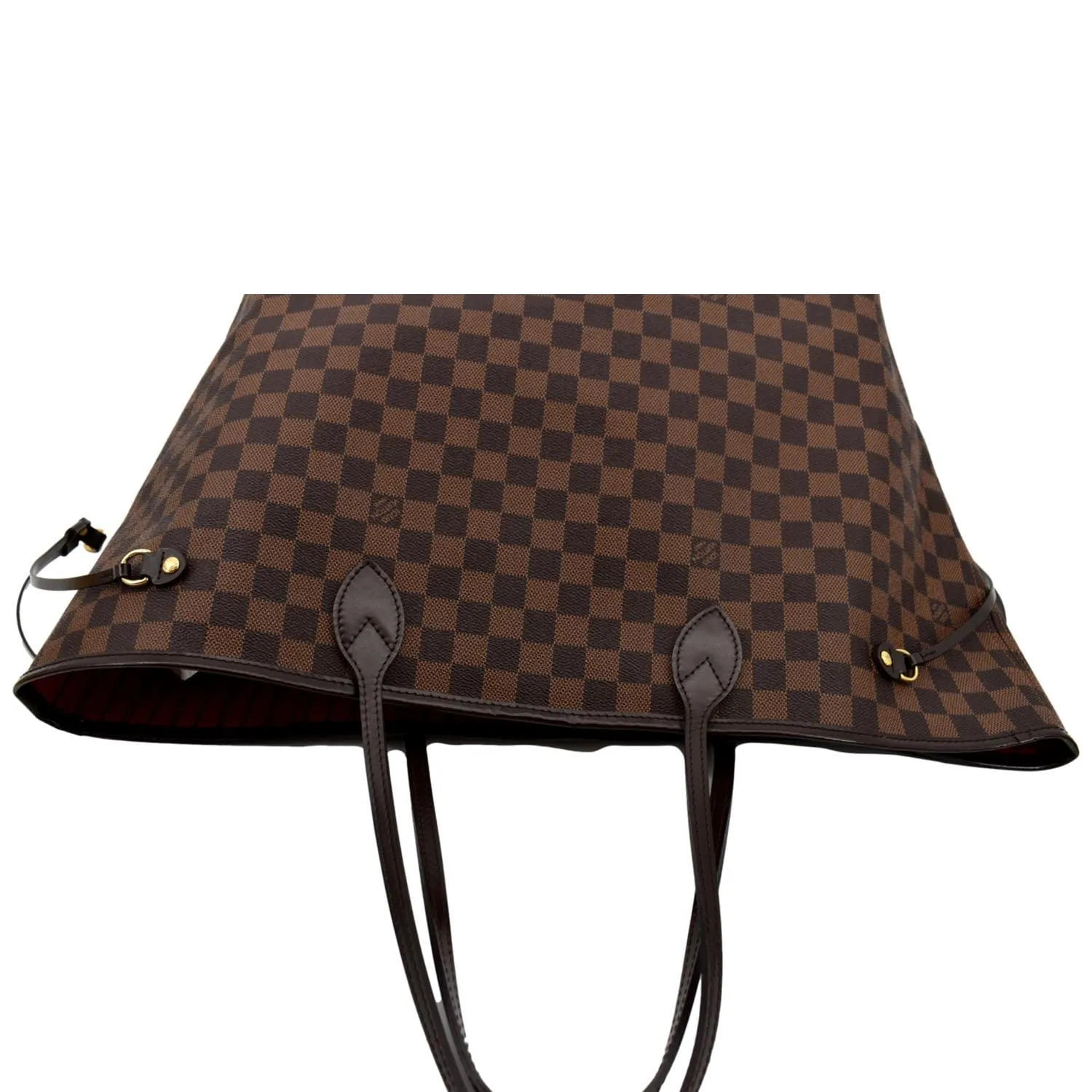 LOUIS VUITTON Neverfull GM Damier Ebene Tote Shoulder Bag Brown