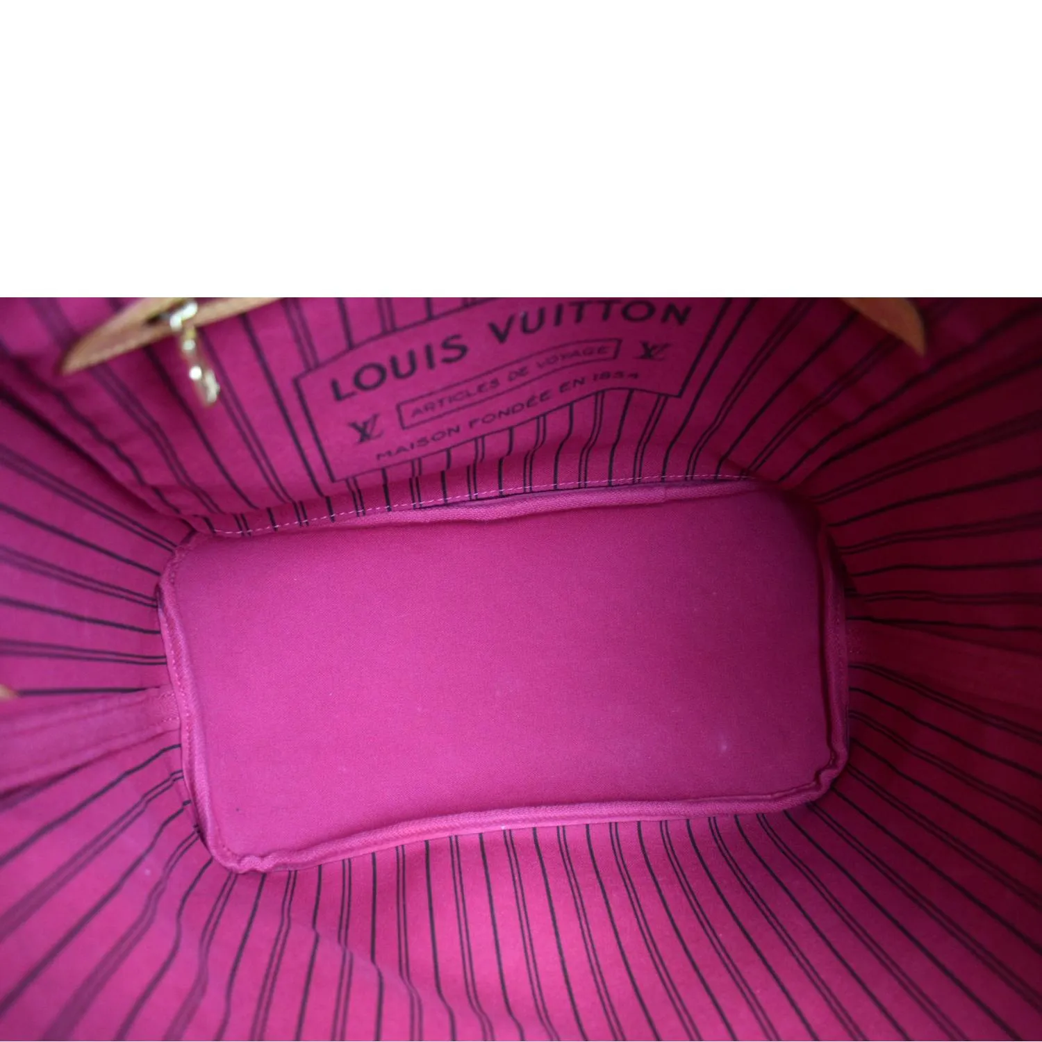 LOUIS VUITTON Neverfull MM Monogram Canvas Tote Bag Brown