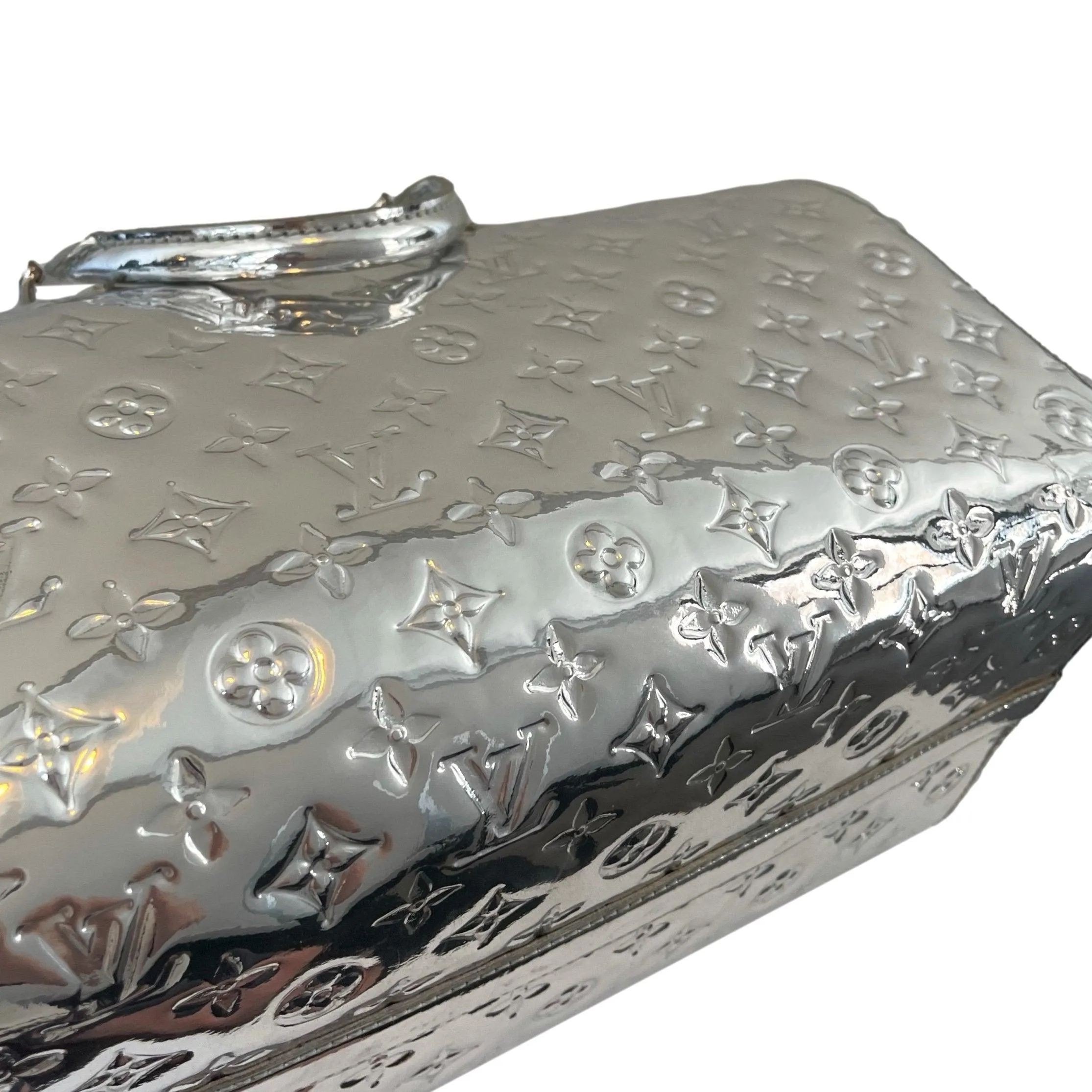 Louis Vuitton Silver Miroir Speedy Bag