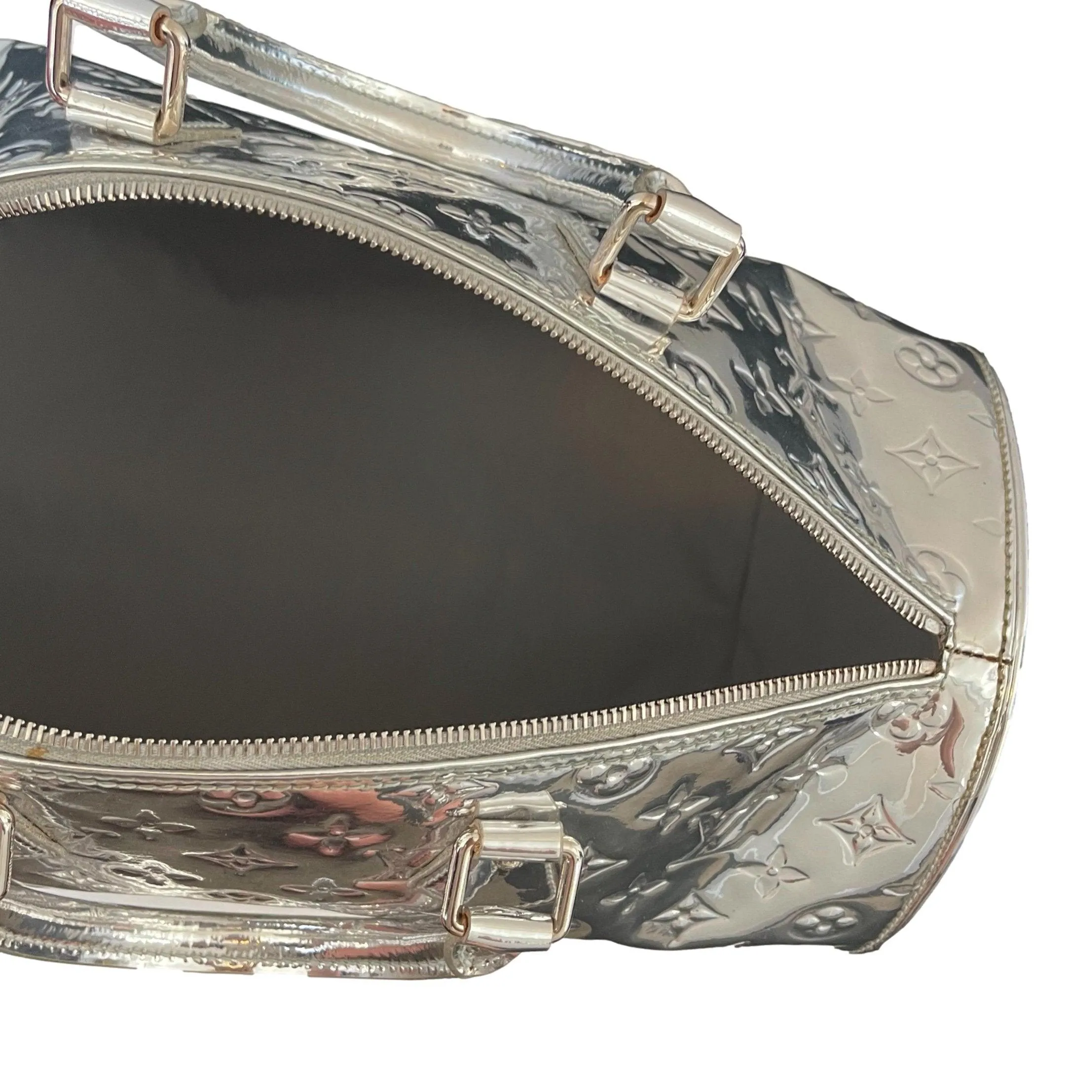 Louis Vuitton Silver Miroir Speedy Bag