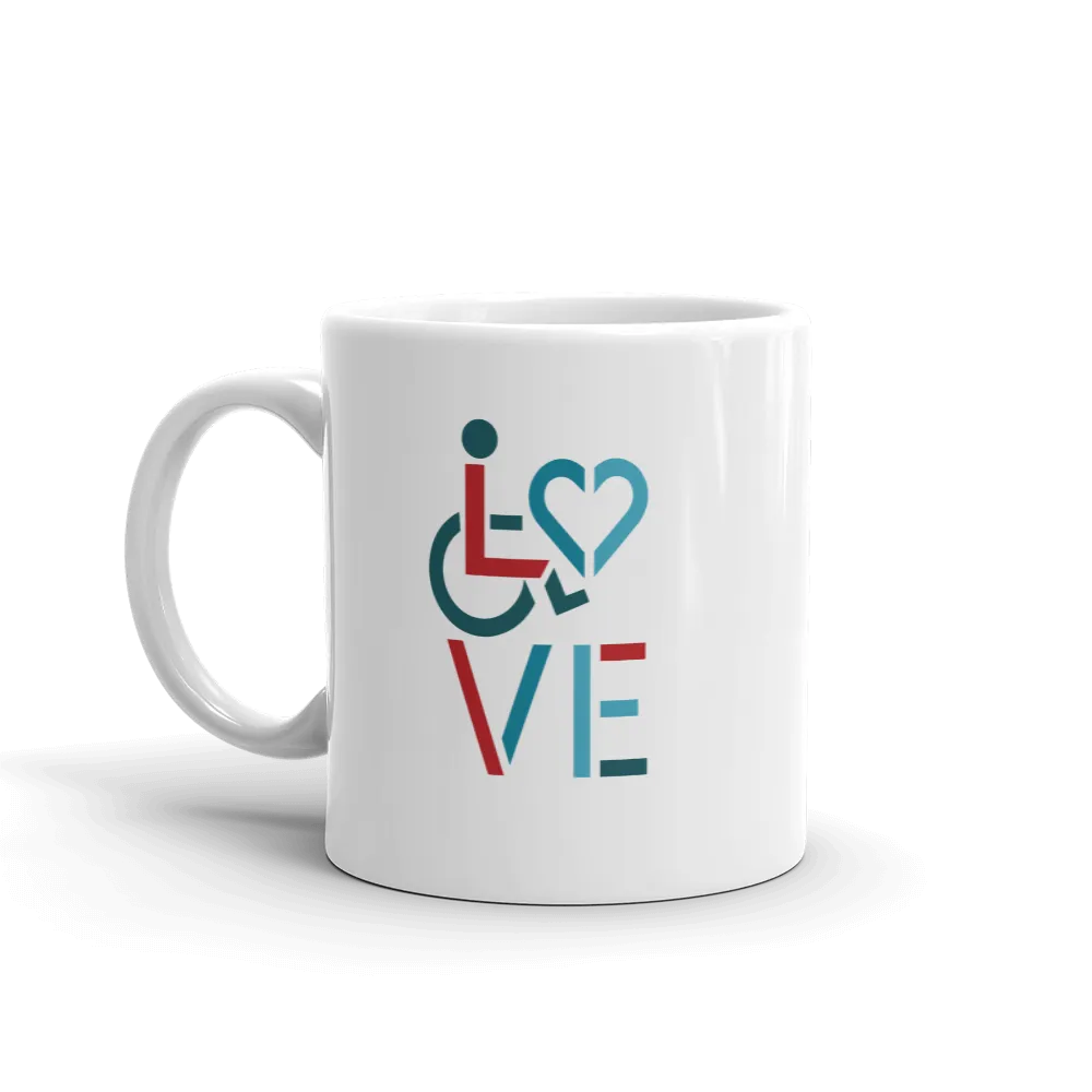 LOVE (for the Special Needs Community) Mug Stacked Design 3 of 3