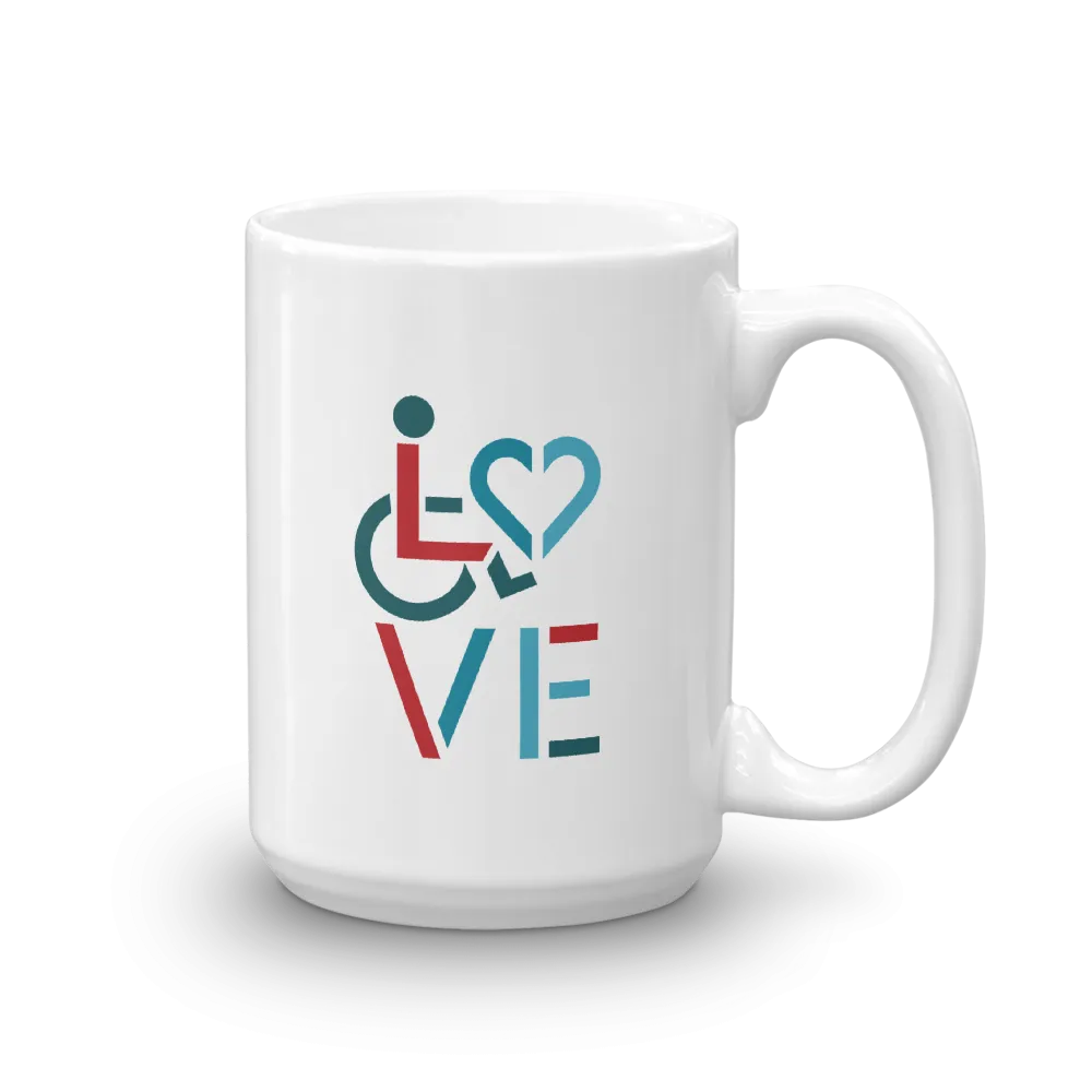 LOVE (for the Special Needs Community) Mug Stacked Design 3 of 3