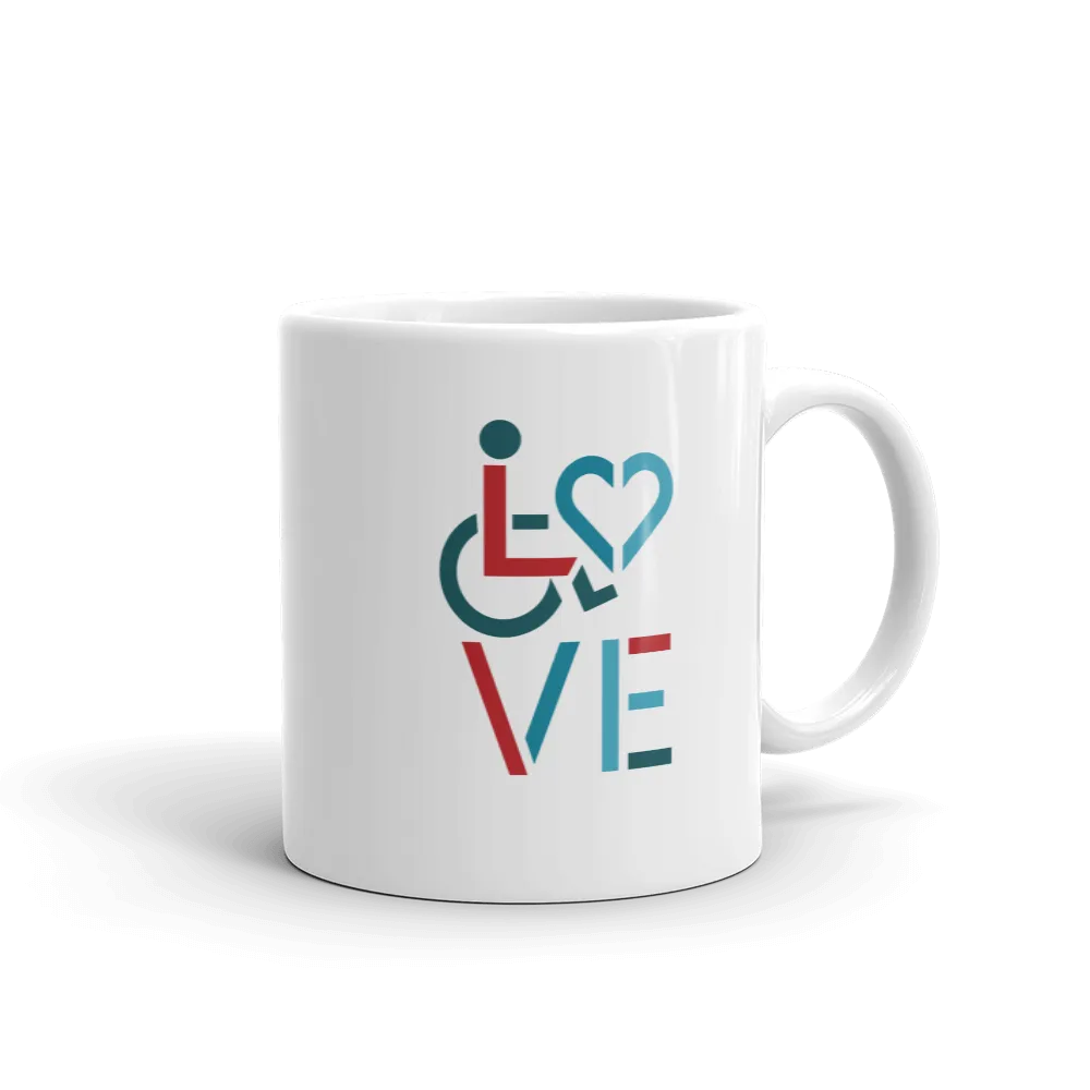 LOVE (for the Special Needs Community) Mug Stacked Design 3 of 3