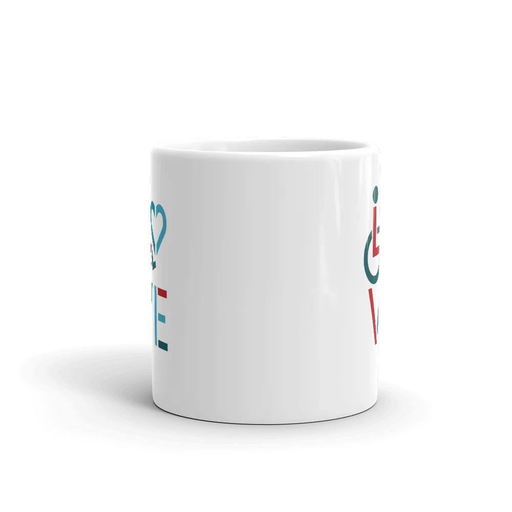 LOVE (for the Special Needs Community) Mug Stacked Design 3 of 3