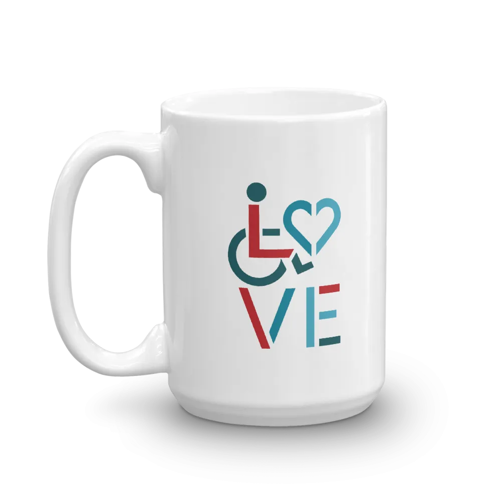 LOVE (for the Special Needs Community) Mug Stacked Design 3 of 3