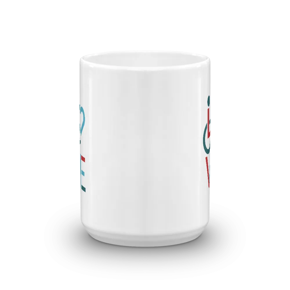 LOVE (for the Special Needs Community) Mug Stacked Design 3 of 3