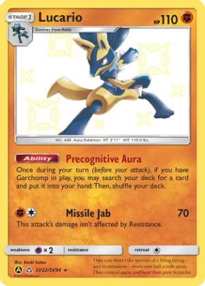 Lucario SV22/94 - Shiny Vault Pokemon Holofoil