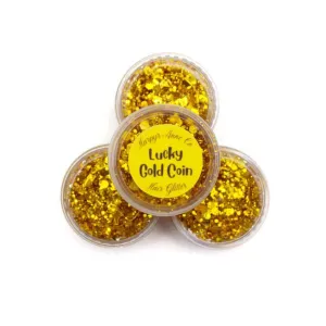 Lucky Gold Coin Hair Glitter Gel