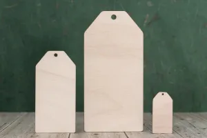 Luggage tag - plywood