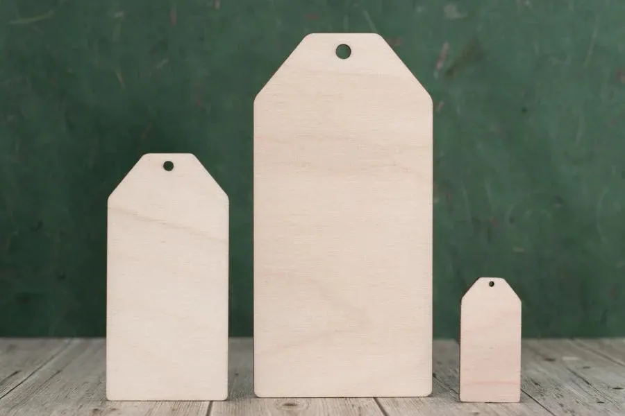 Luggage tag - plywood