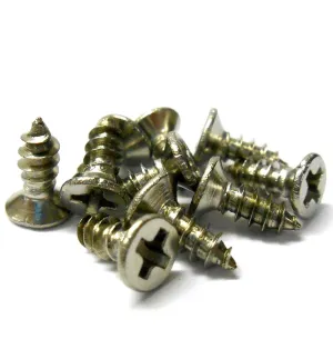 M3 x 12mm 3 x 12 Silver Cross Head Flat Countersunk Screw 10 Self Tapping Thread