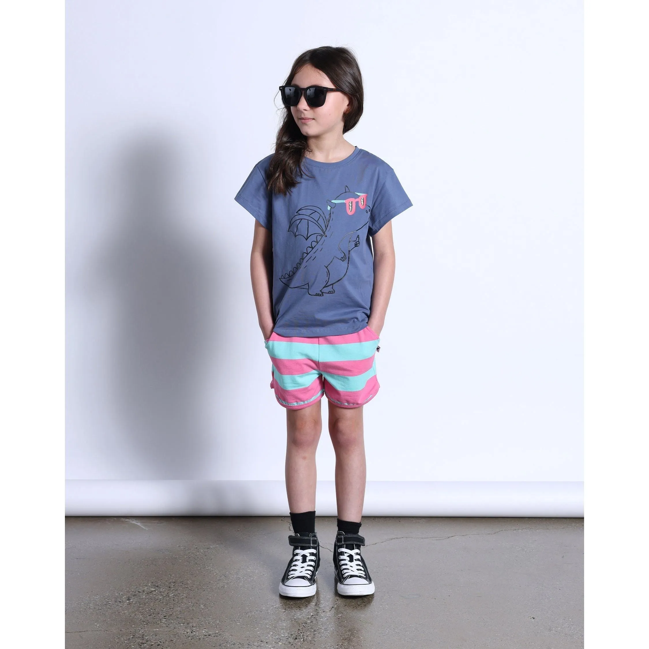 Magicool Tee- Muted Blue