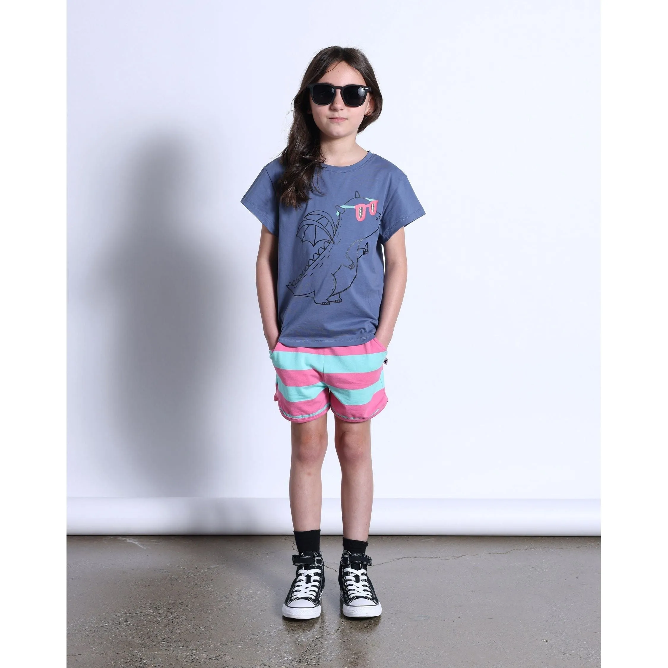 Magicool Tee- Muted Blue