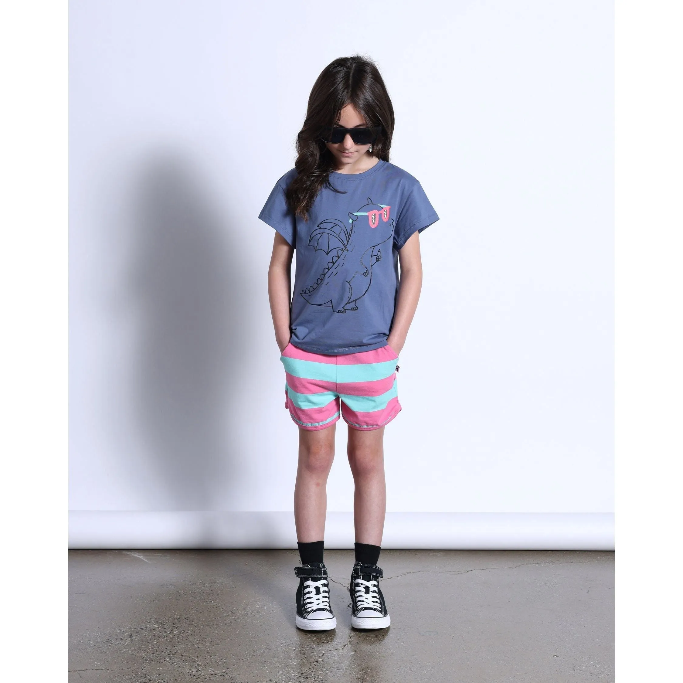 Magicool Tee- Muted Blue