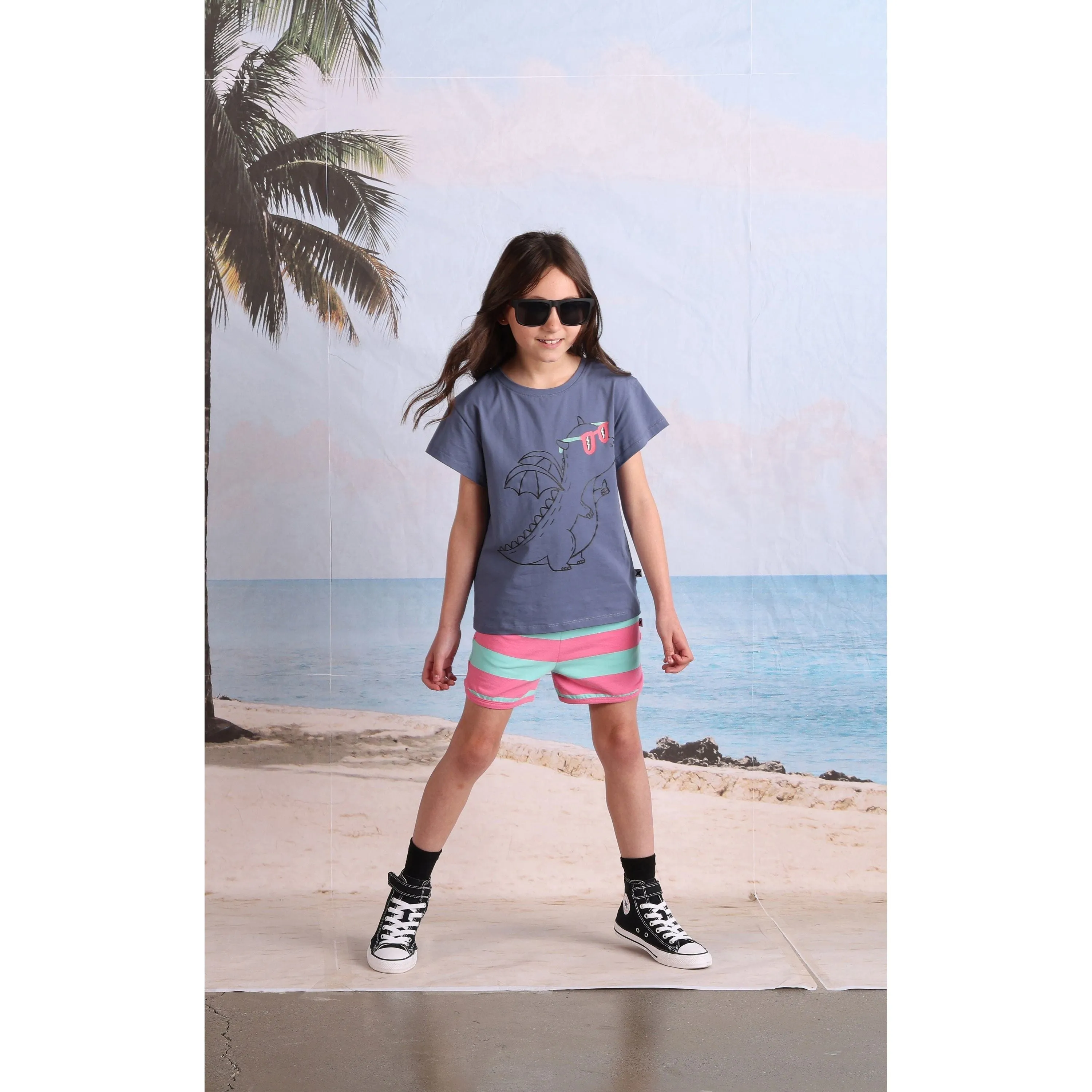 Magicool Tee- Muted Blue