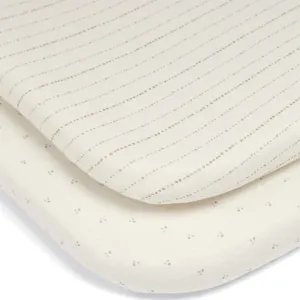 Mamas & Papas 2 Universal Crib Fitted Sheets in Oat