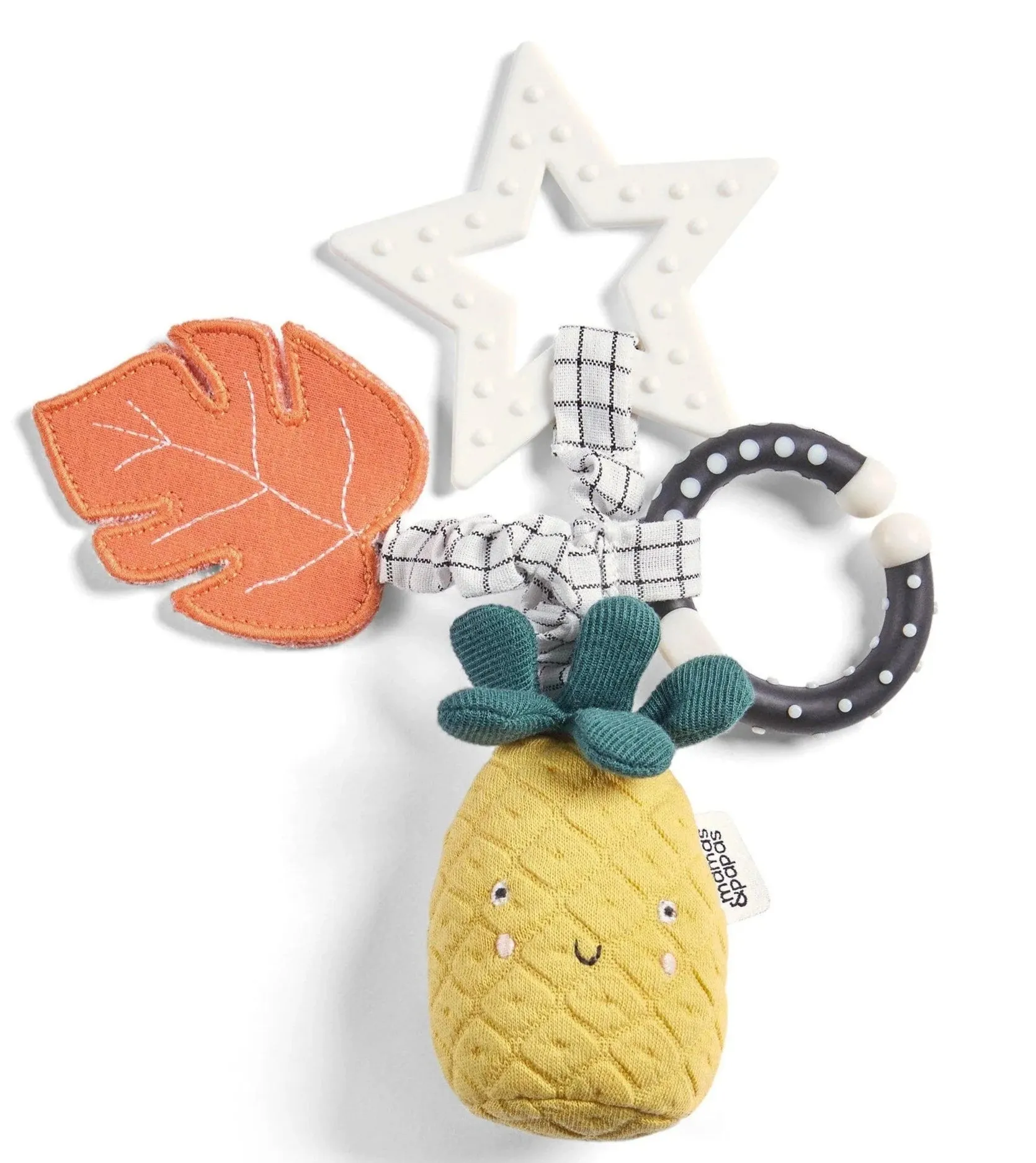 Mamas & Papas Wildly Adventures Educational Teething Toy - Linkie Pineapple