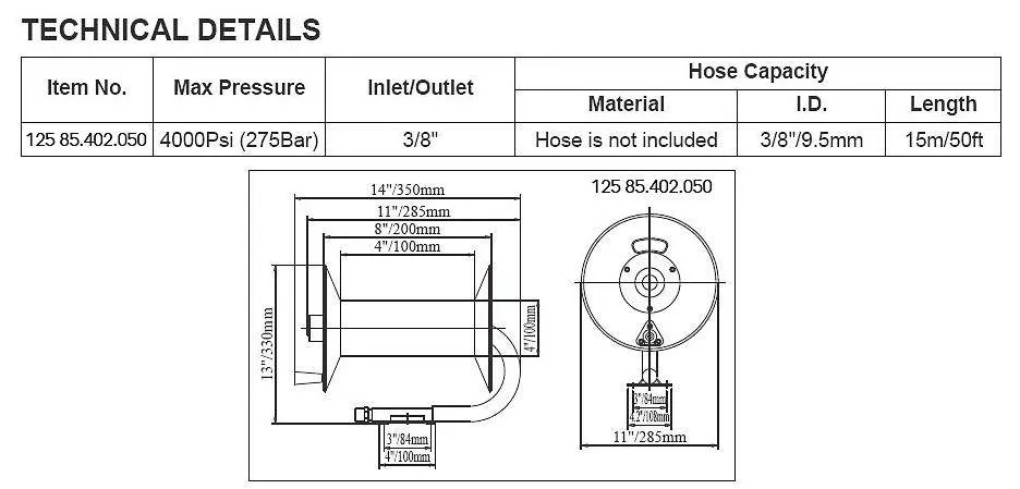 Manual Hose Reel - 15M