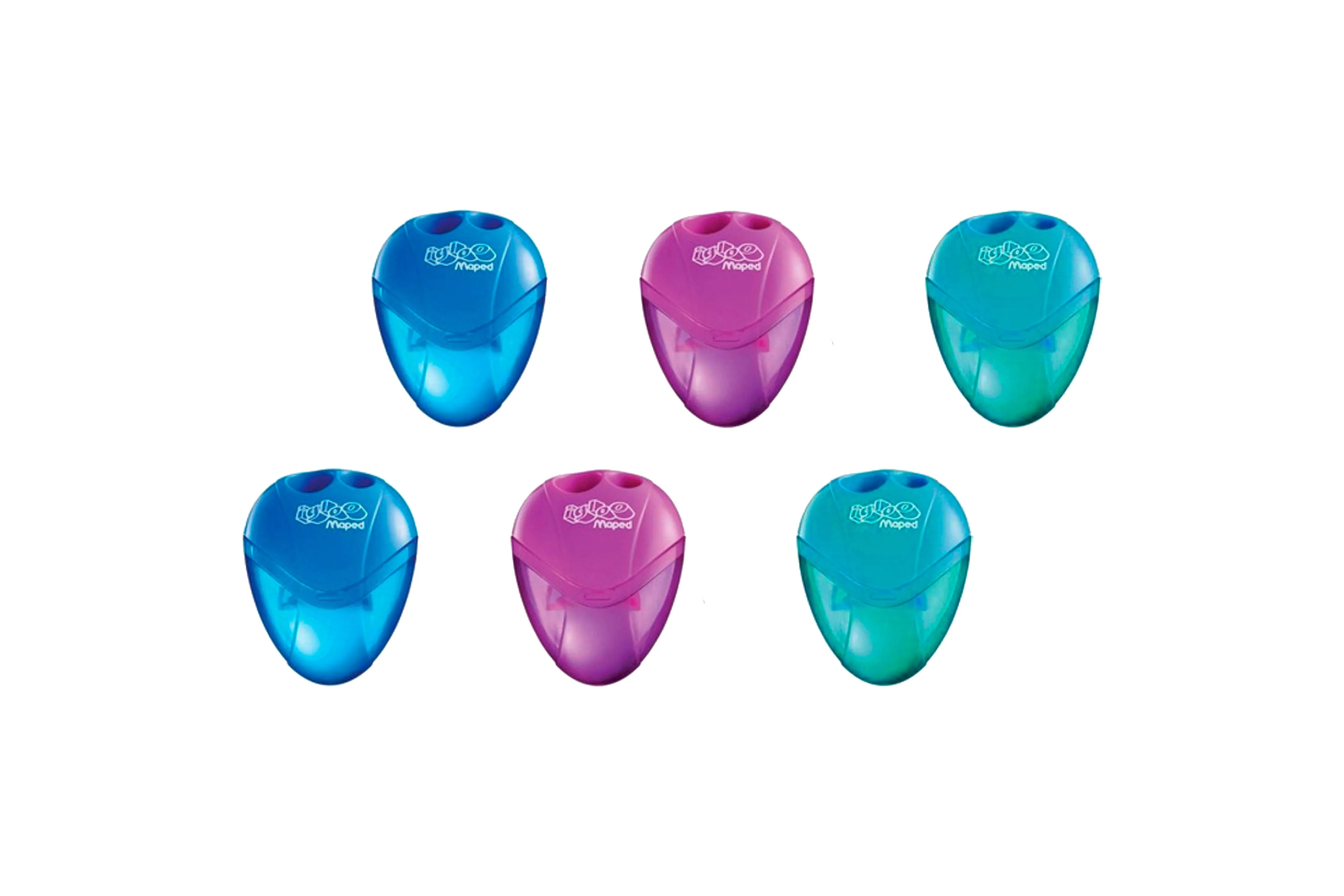 Maped Igloo Sharpener 2 Holes 634756 | 25PCS (ASSORTED COLOR)