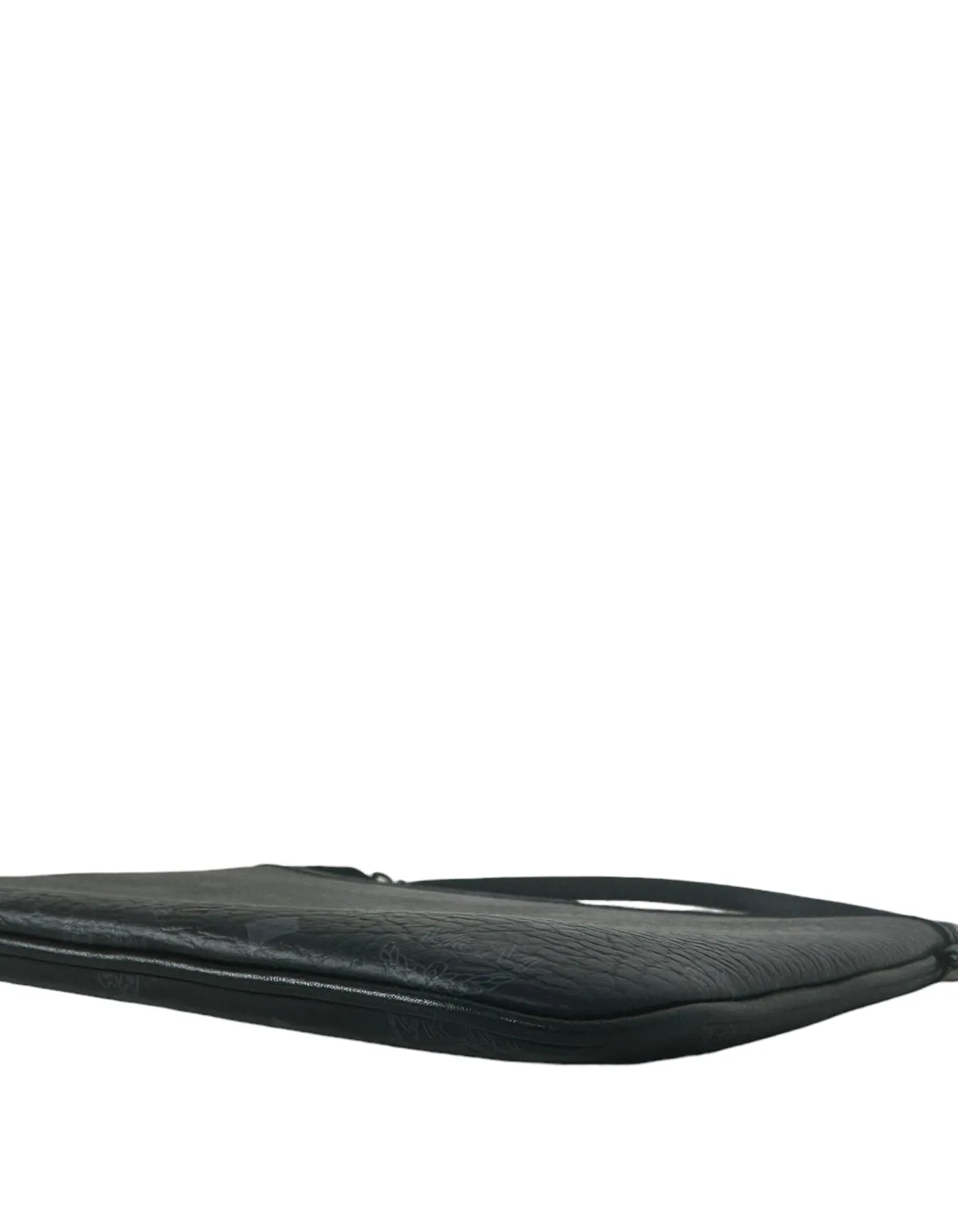 MCM Black Visetos Monogram Pouch Bag