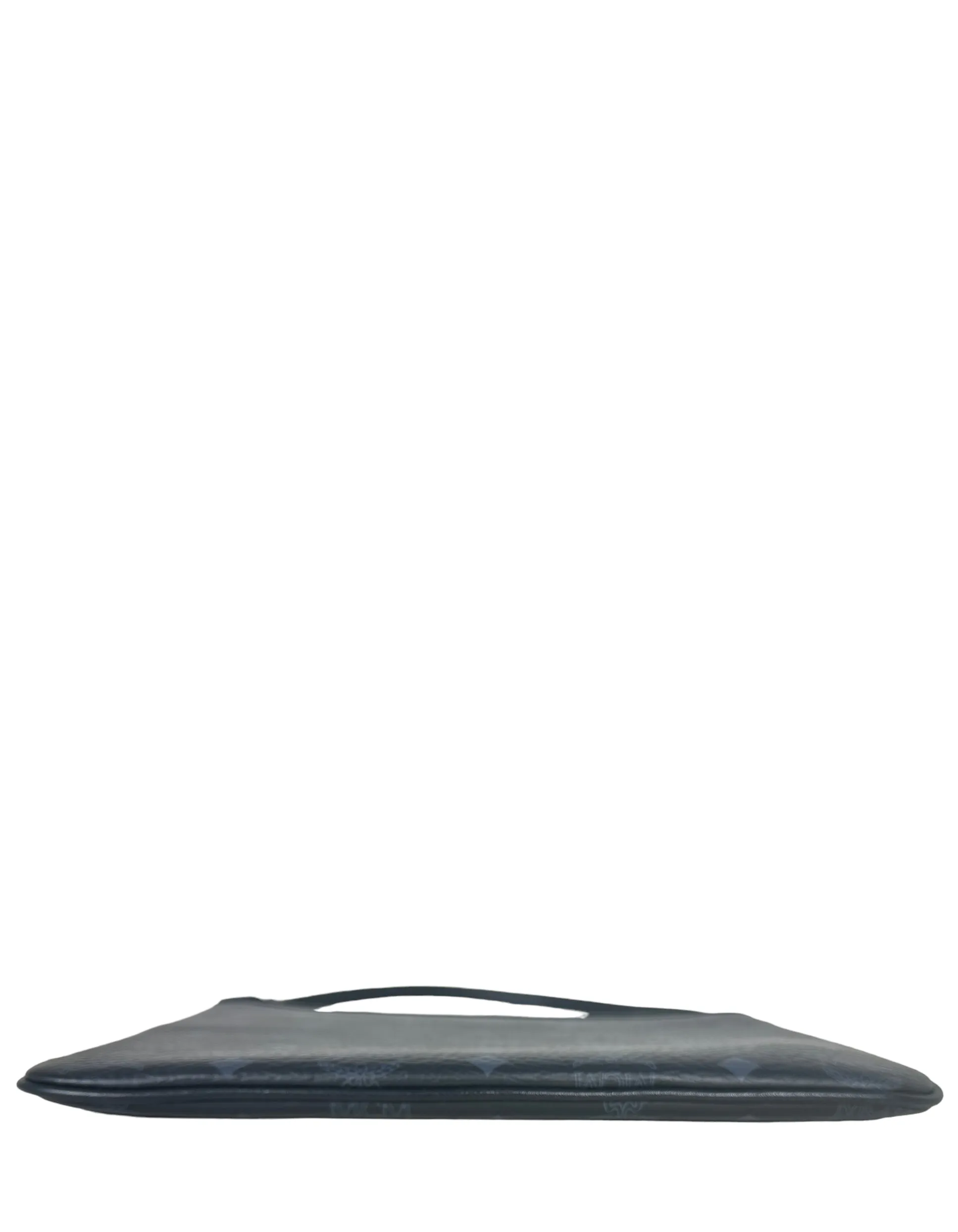 MCM Black Visetos Monogram Pouch Bag