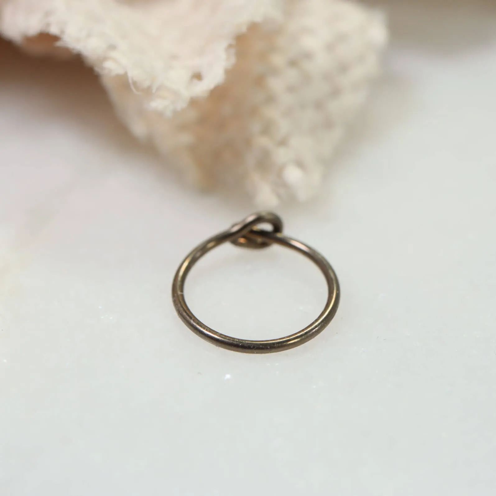 Men's Hoop Earring Plain - SINGLE Niobium Choose Your Diameter, Gauge
