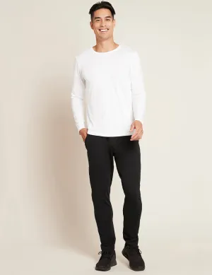 Men's Long Sleeve Crew Neck T-Shirt - Hvid
