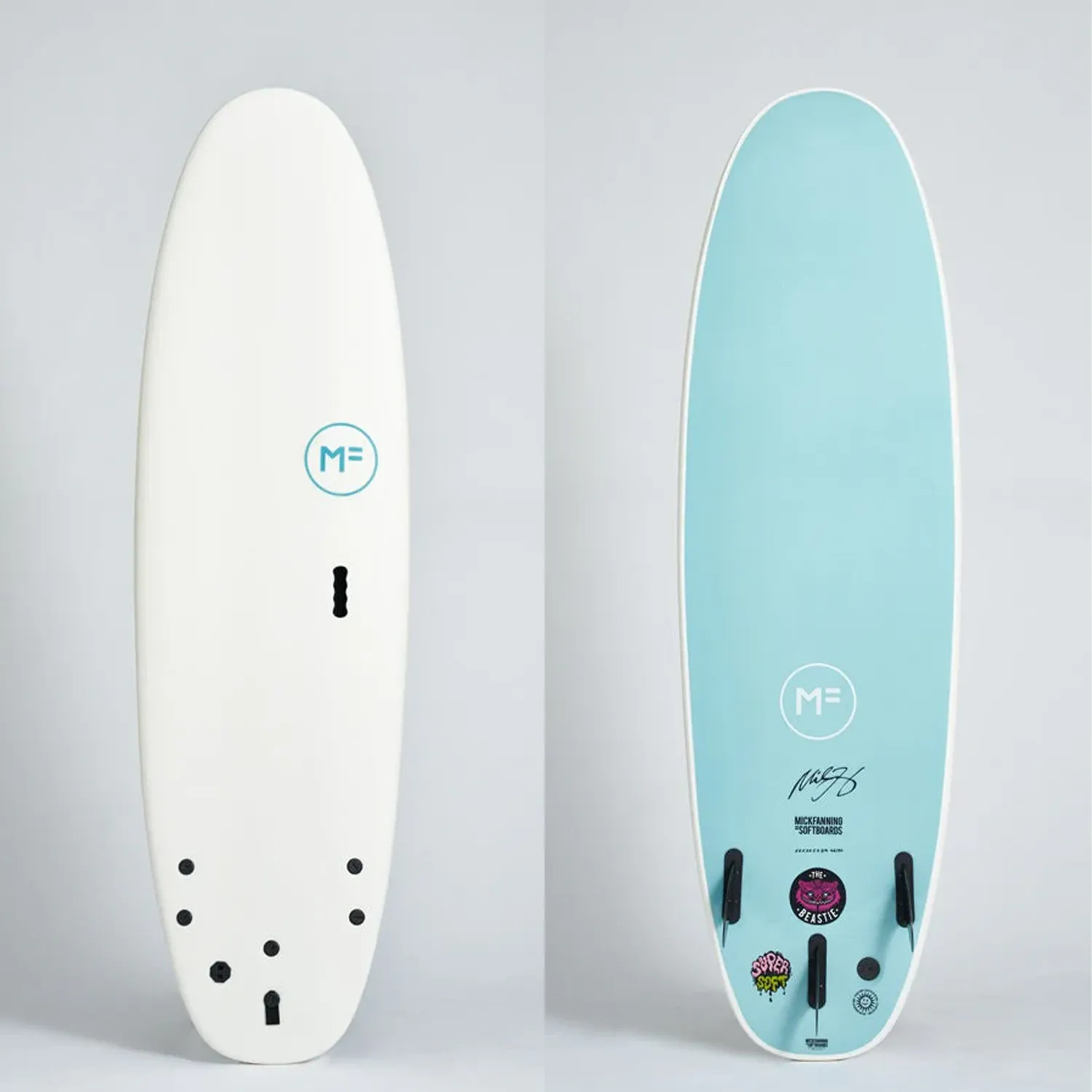 MICK FANNING BEASTIE 8'0" SUPERSOFT 61.52L - WHITE/TEAL