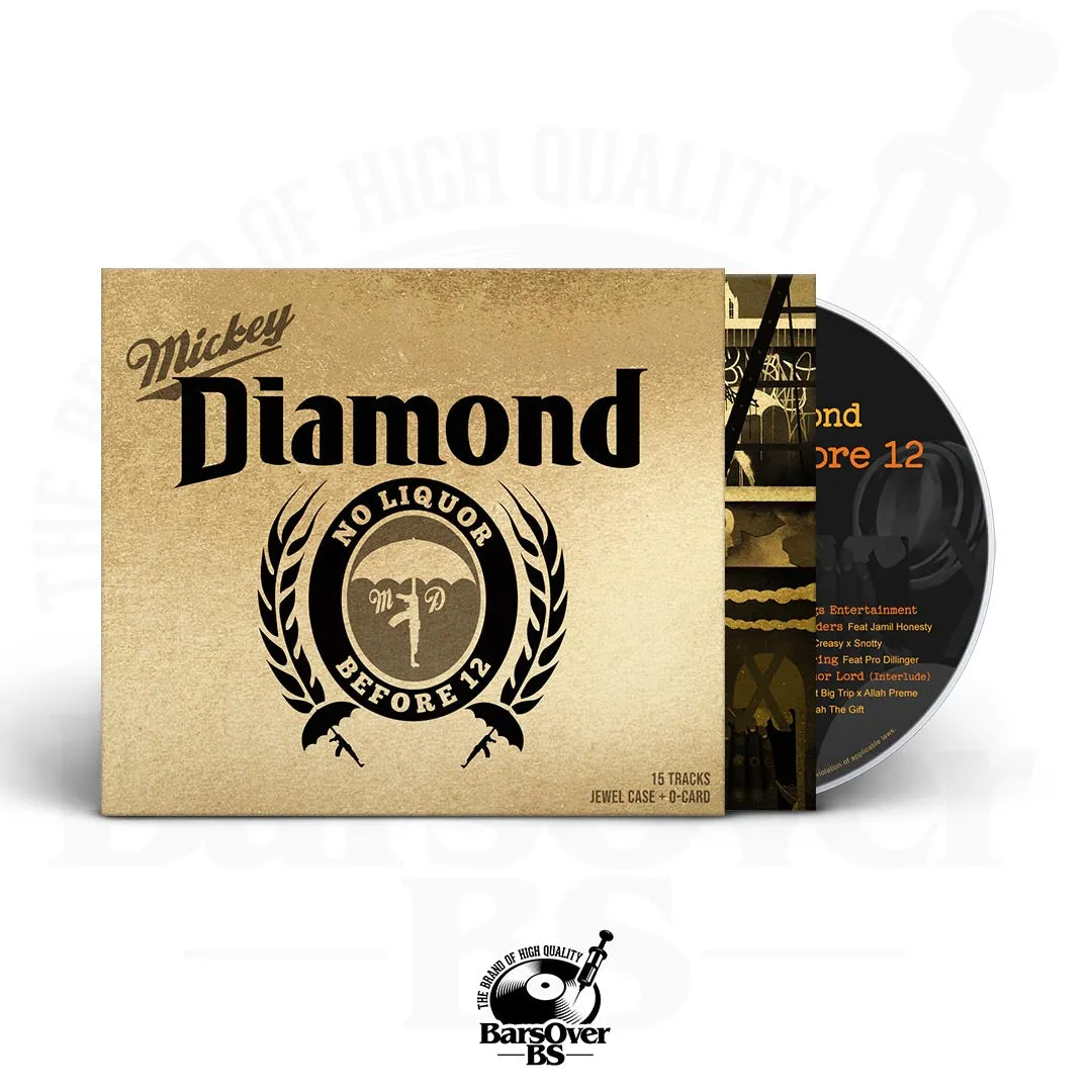 Mickey Diamond - No Liquor Before 12 (2nd Edition) (Beer O-Card Jewel Case CD) (USA/CANADA ONLY) (10 MINS ONLY)