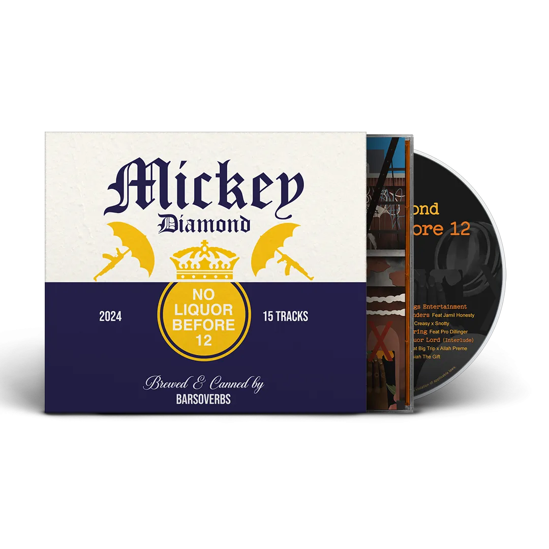 Mickey Diamond - No Liquor Before 12 (2nd Edition) (Beer O-Card Jewel Case CD) (USA/CANADA ONLY) (10 MINS ONLY)