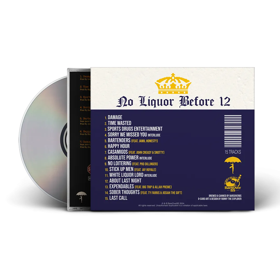 Mickey Diamond - No Liquor Before 12 (2nd Edition) (Beer O-Card Jewel Case CD) (USA/CANADA ONLY) (10 MINS ONLY)