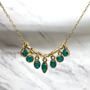Mini 7 Stones Necklace - Chrysocolla