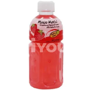 Mogu Mogu Stramberry Flav Drink With Nata De Coco 320ml ~ Mogu Mogu 椰果草莓味飲品 320ml