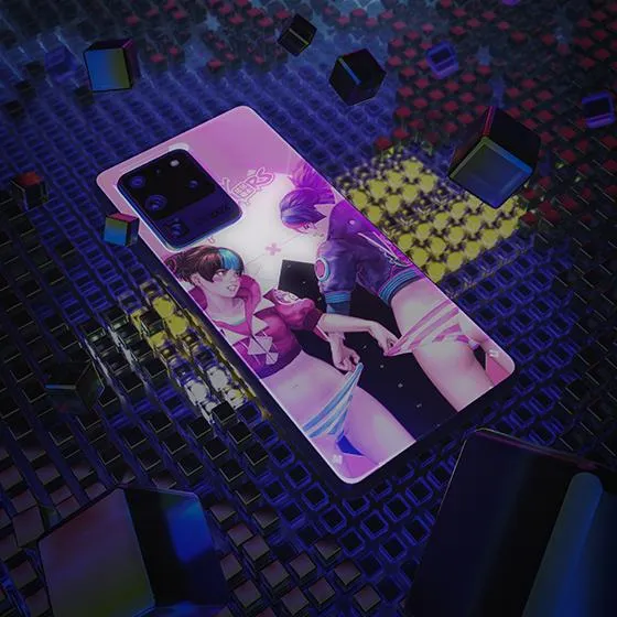 Momoko X Yoruko LED Case for Samsung